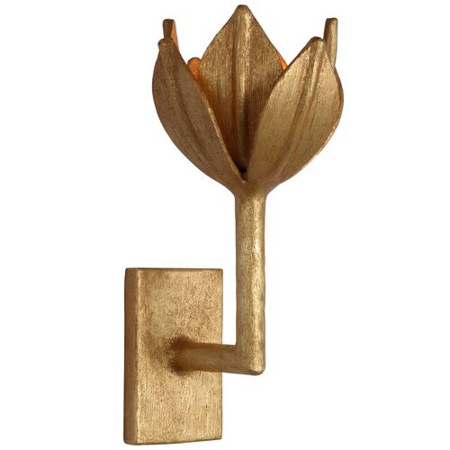 Alberto Small Wall Sconce, Antique Gold Leaf Alberto Small Wall Sconce, Antique Gold Leaf~P77630351